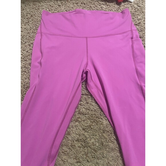 Lululemon Align High Rise Pant 28” in Sonic Pink with pockets, size 14 - Picture 4 of 7